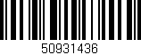 Código de barras (EAN, GTIN, SKU, ISBN): '50931436'