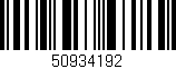 Código de barras (EAN, GTIN, SKU, ISBN): '50934192'