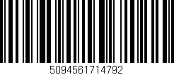 Código de barras (EAN, GTIN, SKU, ISBN): '5094561714792'