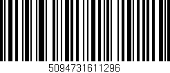 Código de barras (EAN, GTIN, SKU, ISBN): '5094731611296'