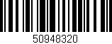 Código de barras (EAN, GTIN, SKU, ISBN): '50948320'