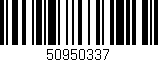Código de barras (EAN, GTIN, SKU, ISBN): '50950337'