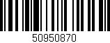 Código de barras (EAN, GTIN, SKU, ISBN): '50950870'