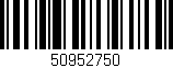 Código de barras (EAN, GTIN, SKU, ISBN): '50952750'