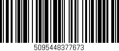 Código de barras (EAN, GTIN, SKU, ISBN): '5095448377673'