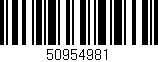 Código de barras (EAN, GTIN, SKU, ISBN): '50954981'