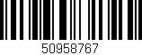 Código de barras (EAN, GTIN, SKU, ISBN): '50958767'
