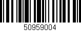 Código de barras (EAN, GTIN, SKU, ISBN): '50959004'