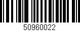 Código de barras (EAN, GTIN, SKU, ISBN): '50960022'