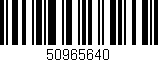 Código de barras (EAN, GTIN, SKU, ISBN): '50965640'