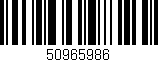 Código de barras (EAN, GTIN, SKU, ISBN): '50965986'