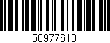 Código de barras (EAN, GTIN, SKU, ISBN): '50977610'