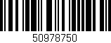 Código de barras (EAN, GTIN, SKU, ISBN): '50978750'