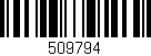 Código de barras (EAN, GTIN, SKU, ISBN): '509794'