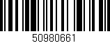 Código de barras (EAN, GTIN, SKU, ISBN): '50980661'