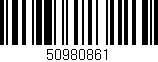 Código de barras (EAN, GTIN, SKU, ISBN): '50980861'