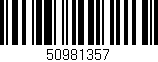 Código de barras (EAN, GTIN, SKU, ISBN): '50981357'