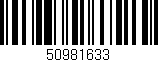 Código de barras (EAN, GTIN, SKU, ISBN): '50981633'