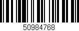 Código de barras (EAN, GTIN, SKU, ISBN): '50984768'