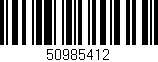 Código de barras (EAN, GTIN, SKU, ISBN): '50985412'