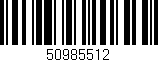 Código de barras (EAN, GTIN, SKU, ISBN): '50985512'