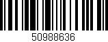 Código de barras (EAN, GTIN, SKU, ISBN): '50988636'