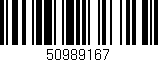 Código de barras (EAN, GTIN, SKU, ISBN): '50989167'
