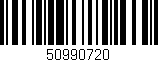Código de barras (EAN, GTIN, SKU, ISBN): '50990720'