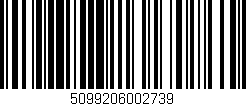 Código de barras (EAN, GTIN, SKU, ISBN): '5099206002739'