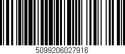 Código de barras (EAN, GTIN, SKU, ISBN): '5099206027916'