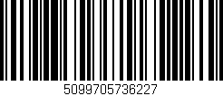 Código de barras (EAN, GTIN, SKU, ISBN): '5099705736227'