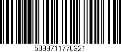 Código de barras (EAN, GTIN, SKU, ISBN): '5099711770321'