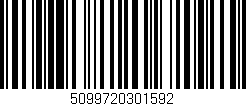 Código de barras (EAN, GTIN, SKU, ISBN): '5099720301592'