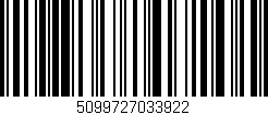 Código de barras (EAN, GTIN, SKU, ISBN): '5099727033922'
