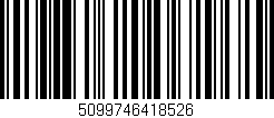 Código de barras (EAN, GTIN, SKU, ISBN): '5099746418526'