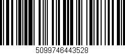 Código de barras (EAN, GTIN, SKU, ISBN): '5099746443528'
