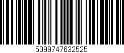 Código de barras (EAN, GTIN, SKU, ISBN): '5099747632525'