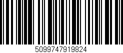 Código de barras (EAN, GTIN, SKU, ISBN): '5099747919824'