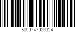 Código de barras (EAN, GTIN, SKU, ISBN): '5099747938924'