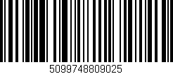 Código de barras (EAN, GTIN, SKU, ISBN): '5099748809025'