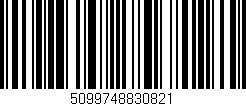 Código de barras (EAN, GTIN, SKU, ISBN): '5099748830821'
