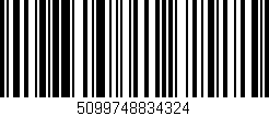 Código de barras (EAN, GTIN, SKU, ISBN): '5099748834324'
