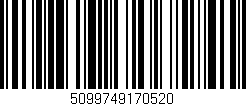 Código de barras (EAN, GTIN, SKU, ISBN): '5099749170520'