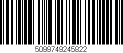 Código de barras (EAN, GTIN, SKU, ISBN): '5099749245822'