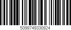 Código de barras (EAN, GTIN, SKU, ISBN): '5099749330924'