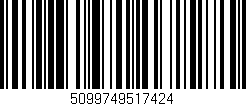 Código de barras (EAN, GTIN, SKU, ISBN): '5099749517424'