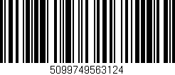 Código de barras (EAN, GTIN, SKU, ISBN): '5099749563124'