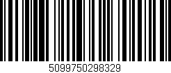 Código de barras (EAN, GTIN, SKU, ISBN): '5099750298329'