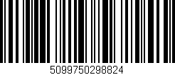 Código de barras (EAN, GTIN, SKU, ISBN): '5099750298824'