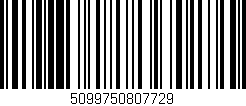 Código de barras (EAN, GTIN, SKU, ISBN): '5099750807729'